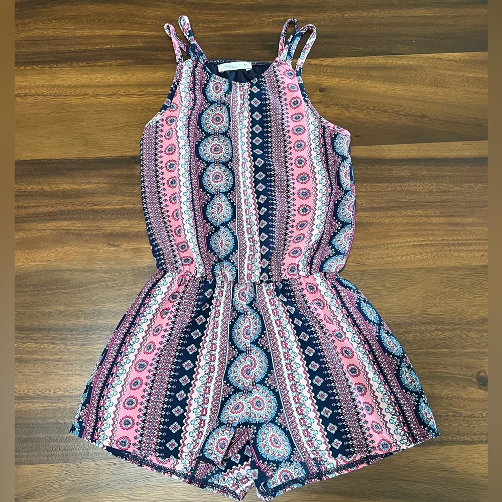 Pinc Premium Girls Romper Shorts Size M Tank Style Made in USA